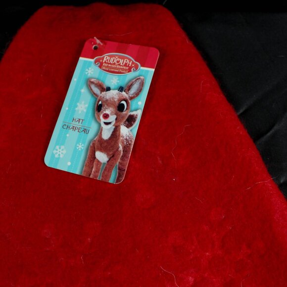 Retro Inspired Rudolph the Red-Nosed Reindeer Santa Hat Christmas Costume - Picture 8 of 8